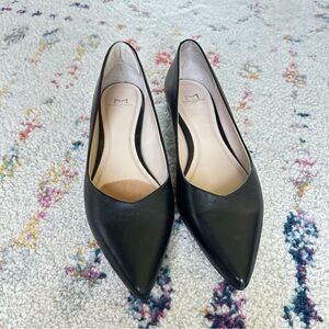 Marc Fisher - black leather flats size 7 1/2